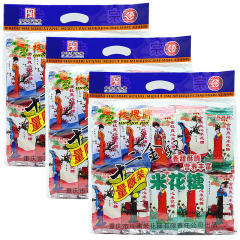 重庆江津特产玫瑰牌十二金钗米花糖600gx3袋甜味油酥零食小吃糕点