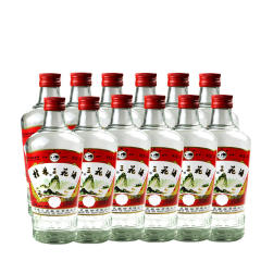 广西特产桂林三花酒52度酒正品玻璃瓶米香型老三高度酒480ML*12瓶