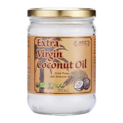 翰慈堂椰子油食用油冷初榨天然纯椰油护发斯里兰卡进口coconutoil