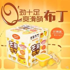 香港进口零食 卡其诺果冻布丁布甸 芒果/红豆/酸奶/香芋味 360g