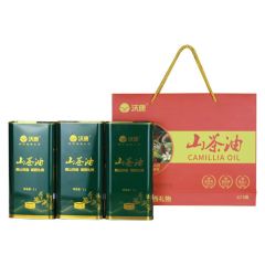 【山茶油】 永顺县沃康山茶油1L*3瓶红色礼盒装