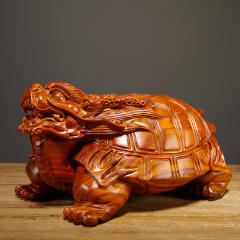 花梨木雕龙龟摆件实木质玄武家居客厅饰品旺事业风水红木工艺礼品