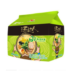 统一生活面 汤达人日式豚骨拉面125gX5袋 方便面泡面煮面五连包