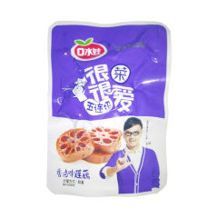 口水娃香辣卤莲藕零食礼包即食麻辣素菜藕片小吃袋装下饭咸菜10包