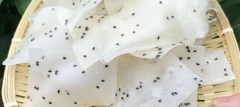 手工米粉皮芝麻烫皮油炸米皮虾皮碱水块麻片湖南衡阳耒阳 1斤