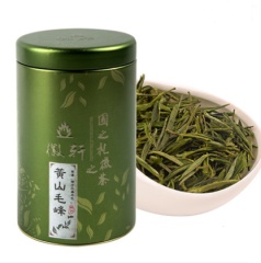 徽轩黄山毛峰绿茶2016雨前毛尖春茶新茶叶高山云雾原产地罐装125g