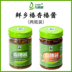 九棵树 鲜乡椿香椿酱210gx2瓶 河南特产新鲜不腌制拌面拌饭下饭菜