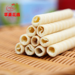 苹果花园卷心酥500g上海特产夹心卷威化卷心酥零食糕点一口酥 【原味】