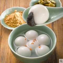 【缸鸭狗宁波汤圆320gx3包】猪油黑芝麻速冷冻汤团风味元宵包邮
