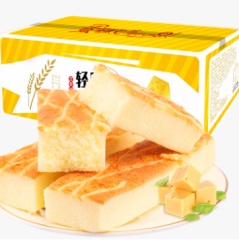半熟芝士蛋糕早餐面包鸡蛋糕点轻咸蛋糕批发整箱休闲零食1斤装